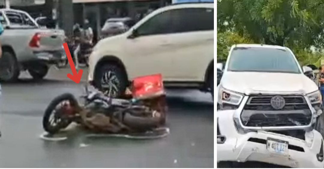 Motociclista lesionado al ser chocado por camioneta en carretera a ...